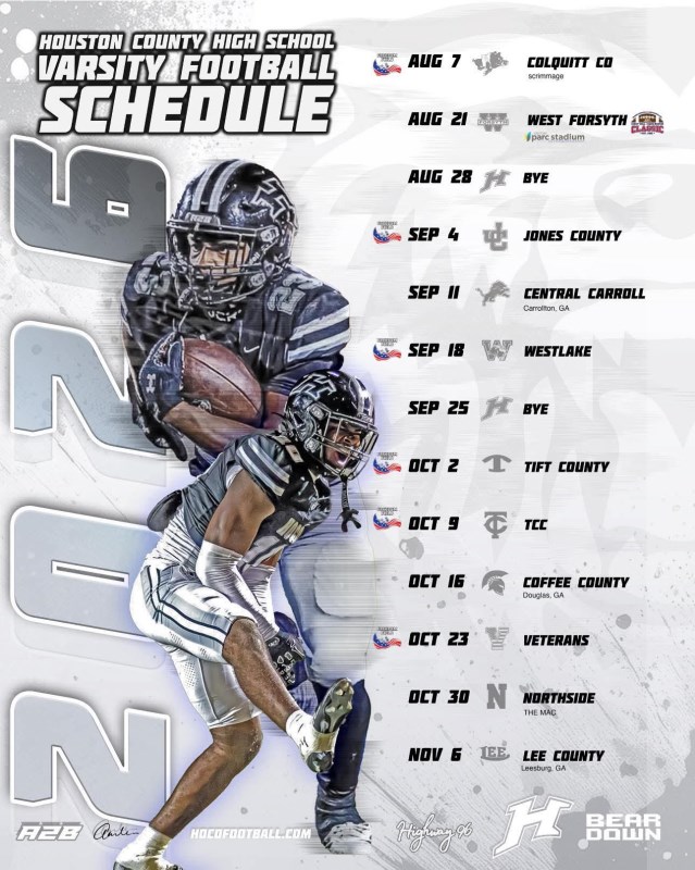 HoCo Bears Schedule